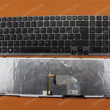 SONY SVE15 GRAY FRAME BLACK(Backlit,For Win8) UK N/A Laptop Keyboard (OEM-B)