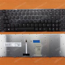 LENOVO Y500 BLACK FRAME BLACK(Red side,Backlit,For Win8) FR 25205450  PK130RR2A18 Laptop Keyboard (OEM-B)
