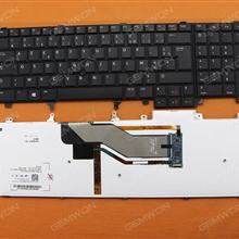DELL Latitude E6520 BLACK(With Point stick,Backlit,Win8) FR NSK-DW2BF Laptop Keyboard (OEM-B)