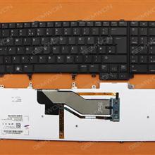 DELL Latitude E6520 BLACK(With Point stick,Backlit) UK NSK-DW0BF Laptop Keyboard (OEM-B)