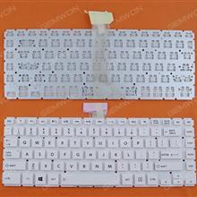 Toshiba L40-B WHITE (Without FRAME, Win8) US 9Z.NBFSQ.101 V71SQ 01 Laptop Keyboard (OEM-B)