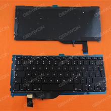 Apple Macbook Pro A1398 BLACK(With Backlit Board) UK N/A Laptop Keyboard (OEM-A)