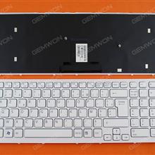 SONY VPC-EB WHITE FRAME WHITE(Without foil) FR N/A Laptop Keyboard (OEM-B)