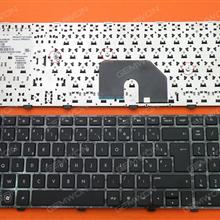HP DV6-6000 BLACK FRAME BLACK FR 9Z.N6DUW.A0F HWAUW 665937-051 NSK-HW0US 9Z.N6DUS.00F 634139-051 V122603AK1-FR 90.4RH07.S0F Laptop Keyboard (OEM-B)