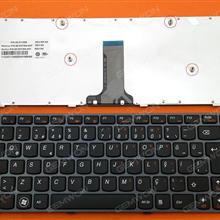 LENOVO IdeaPad V370 GRAY FRAME BLACK TR 9Z.N5TSW.A0T 25-011599 B6ASW Laptop Keyboard (OEM-B)