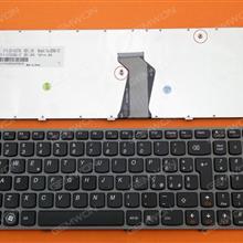 LENOVO Ideapad Z560 Z560A Z565A G570 GRAY FRAME BLACK IT V117020AK1 25-010791 Laptop Keyboard (OEM-B)