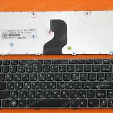 LENOVO Ideapad Z450 Z460 Z460A Z460G GRAY FRAME BLACK RU V116920AS1 25-010875 Z460-RU Laptop Keyboard (OEM-B)