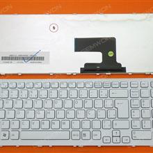 SONY VPC-EH WHITE FRAME WHITE BR AEHK1600020 V116646F 148971711 Laptop Keyboard (OEM-B)