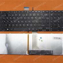 TOSHIBA L850 GRAY FRAME GLOSSY Backlit WIN8 TR N/A Laptop Keyboard (OEM-B)