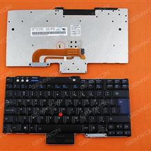 ThinkPad T60 T61 R60 R61 Z60T Z61T Z60M Z61M R400 R500 T400 T500 W500 W700 W700ds BLACK（Big Enter） US N/A Laptop Keyboard (OEM-B)