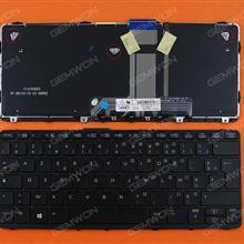 HP Pro X2 612 G1 BLACK FRAME BLACK(Backlit,Win8) FR N/A Laptop Keyboard (OEM-B)