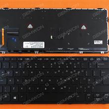 HP EliteBook 820 G1 BLACK FRAME BLACK (Backlit,with point,Win8) UK 735502-031 6037B0085903 Laptop Keyboard (OEM-B)