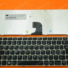 LENOVO Z360 BRONZE FRAME BLACK IT 25-010705 V-116920BK1 LL7 Laptop Keyboard (OEM-B)