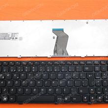 LENOVO Ideapad Z560 Z560A Z565A G570 BLACK FRAME BLACK TR 9Z.N5SSC.00T B50SC 25-012621 PK130E43A12 Laptop Keyboard (OEM-B)