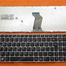 LENOVO  V570 B570 B590 PINK FRAME BLACK LA 25-011840 9Z.N5SSW.C1E MP-0A  B5CSW V-117020GK1-LA 25-011889 Laptop Keyboard (OEM-B)