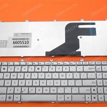 ASUS N55 SILVER US AENJ5U00010 04GN5F1KUS00-2 MP-11A13US6920 Laptop Keyboard (OEM-B)