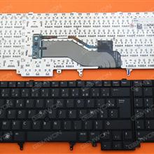 DELL Latitude E6520 BLACK(With Point stick) FR DW0UC 9Z.N5NUC.00F PK130FH1A13 0WG3DV Laptop Keyboard (OEM-B)