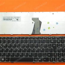 LENOVO Ideapad Z560 Z560A Z565A G570 GRAY FRAME BLACK LA 25-010786 V-117020AK1 Laptop Keyboard (OEM-B)