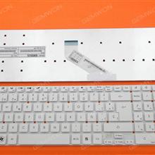 GATEWAY NV55S WHITE SP MP-10K36E0-6982 PK130HQ1B18 V121702BK1 Laptop Keyboard (OEM-B)