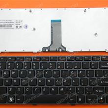 LENOVO IdeaPad V370 GRAY FRAME BLACK US 25-011980 9Z.N5TSW.A01 MP-0A B6ASW Laptop Keyboard (OEM-B)