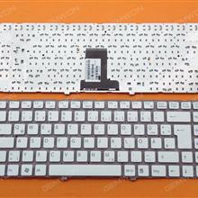 SONY VPC-EA WHITE(Without FRAME) GR MP-09L16D0-8861 148792621 Laptop Keyboard (OEM-B)