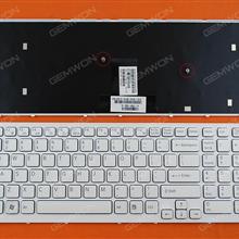 SONY VPC-EB WHITE FRAME WHITE US N/A Laptop Keyboard (OEM-B)