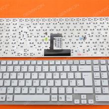 SONY VPC-EB WHITE(Without FRAME,Without foil) UK 148793411 550102M29-203-G V111678B Laptop Keyboard (OEM-B)