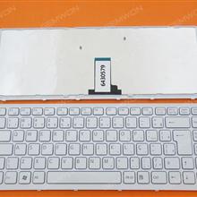 SONY VPC-EG WHITE FRAME WHITE BR 9Z.N7ASW.11B 148970611 SF1SW 148970611 Laptop Keyboard (OEM-B)