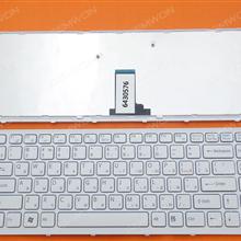 SONY VPC-EG WHITE FRAME WHITE RU 9Z.N7ASW.10R 148970261 SF1SW Laptop Keyboard (OEM-B)