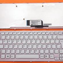 SONY VGN-CW PINK FRAME WHITE BR NSK-S7B1B 9J.N0Q82.B1B MP-09F58PA-8861 550102A1H-515-G 148756021 Laptop Keyboard (OEM-B)