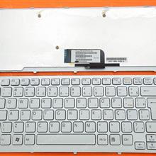 SONY VGN-CW SILVER FRAME WHITE BR NSK-S7B1B 9J.N0Q82.B1B MP-09F58PA-8861 550102A1H-515-G 148756021 Laptop Keyboard (OEM-B)