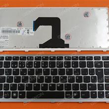 LENOVO U410 SILVER FRAME BLACK SP N/A Laptop Keyboard (OEM-B)