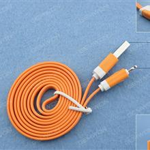 USB Data Cable For iPhone5 Orange Charger & Data Cable N/A