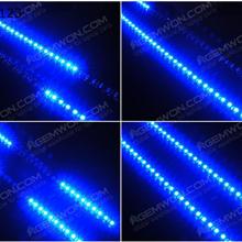 Input voltage:DC12V;LED Quantity:32LED;LED Type:SMD;Color:Blue;PCB Color:Black;Length:30CM;IP Cold:IP66;Power/LED:0.08W.LED Flexible Neon Strip Light for Car or Van. LED Ltrip ZW-008 Blue