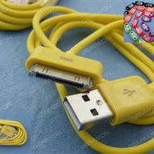 USB Data Cable Color Cord For iPhone 4/4S Yellow Charger & Data Cable N/A