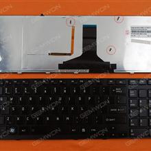 TOSHIBA Satellite A660 A665 BLACK FRAME GLOSSY(Backlit) US N/A Laptop Keyboard (OEM-A)