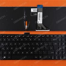 ASUS K555 X555 BLACK(Without FRAME,For Win8,With Backlit Board) UK 9Z.N8SBU.K0U USKBU Laptop Keyboard (OEM-B)