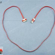 Noodles Usb Data Cable For iPhone 4/4S iPad 3 /2 iPod Red Charger & Data Cable N/A