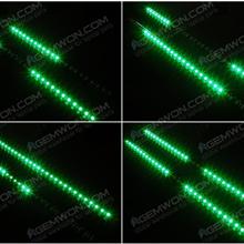 Input voltage:DC12V;LED Quantity:32LED;LED Type:SMD;Color:Green;PCB Color:Black;Length:30CM;IP Cold:IP66;Power/LED:0.08W.LED Flexible Neon Strip Light for Car or Van. LED Ltrip ZW-009 Green