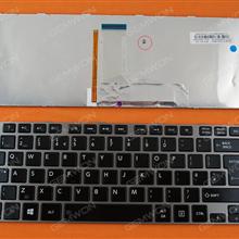 TOSHIBA L830 L840 GRAY FRAME GLOSSY(Backlit For Win8) UK N/A Laptop Keyboard (OEM-B)