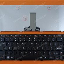 LENOVO Z380 Z480 Z485 G480 G485 BLACK FRAME BLACK OEM US N/A Laptop Keyboard (OEM-A)