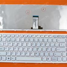 SONY VPC-EG WHITE FRAME WHITE(Small Enter) SP N/A Laptop Keyboard (OEM-B)