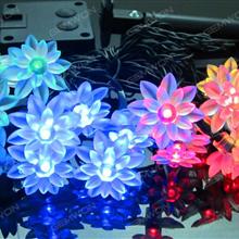 20 LED Lotus Double Light Garden Party Festival Illumination Gebutstag（Multicolour） Other N/A
