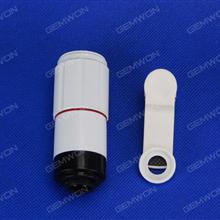 High Clear MINI Monoculars Telescope For Mobile Phone Camera Lens Can Be Used Singly(white) Camping & Hiking N/A