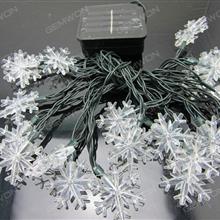 20 LED Snowflake Solar Power Light Garden Party Festival Illumination（White） Other N/A