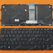 HP Pro X2 612 G1 BLACK FRAME BLACK(Backlit,Win8) GR 9Z.N9WBV.30G Laptop Keyboard (OEM-B)