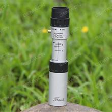 10-120X25 ZOOM Pocket-Size Mini HD Monocular Telescope For Outdoor Camping Travel Hunting （Silver） Camping & Hiking N/A