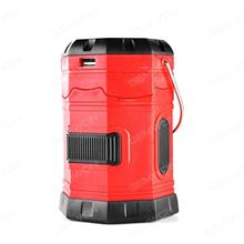 6 LED Portable Flex Solar Rechargeable Light Outdoor Hiking Fishing Light（red） Other N/A