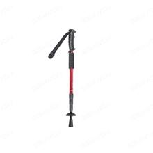 Outdoor Trekking Walking Hiking Carbon Folding Fiber Three Section Of Alpenstock(red) Camping & Hiking N/A