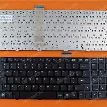 MSI GT660 GT660R GT663 GT685 GT685R GLOSSY FRAME BLACK (Without foil,Version 2) US N/A Laptop Keyboard ( )